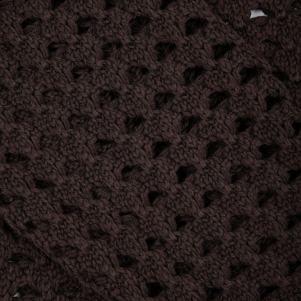 Derschutze "aziza" crochet zip up brown
