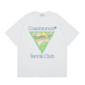 Casablanca Tennis Club Triangle Graphic T-Shirt - White